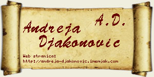 Andreja Đakonović vizit kartica